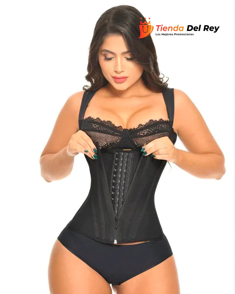 Faja Chaleco 13 Varillas, Moldeadora Y Reductora Control Total Abdomen Y Corrector de Postura