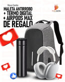 Maxxi Combo - Maleta Antirrobo + Termo Digital + Airpods Max de Regalo