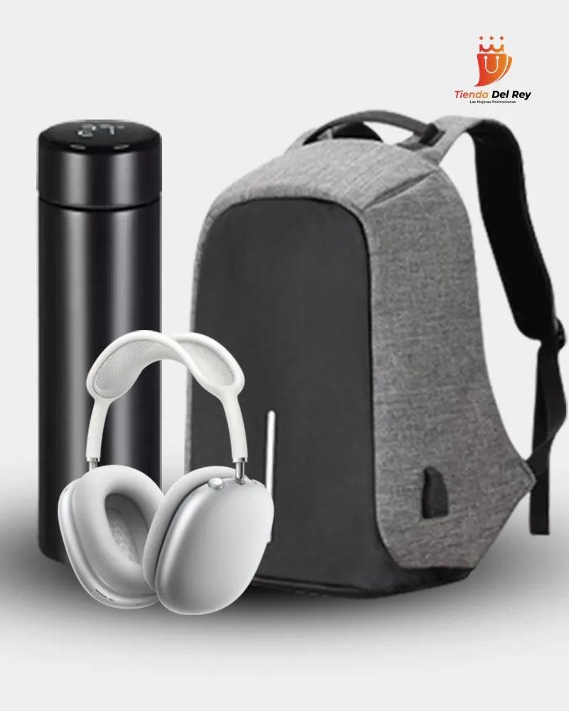 Maxxi Combo - Maleta Antirrobo + Termo Digital + Airpods Max de Regalo